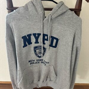 NYPD Gray Hoodie Size Men’s Medium